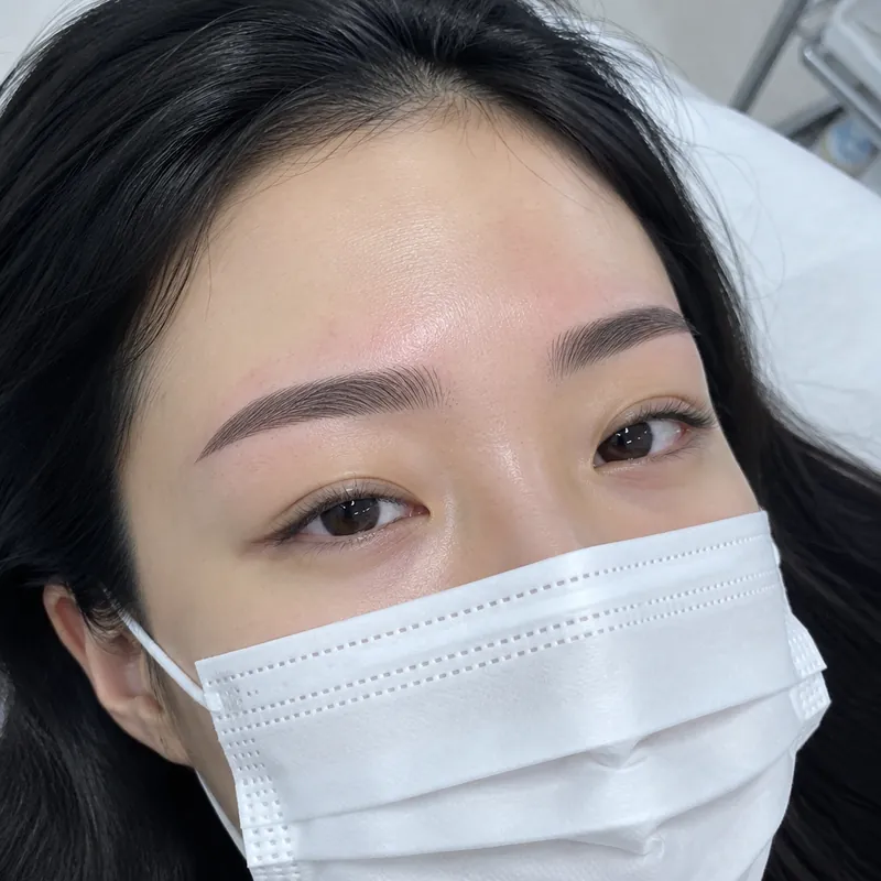 광주 콤보눈썹 시술 예시 이미지
