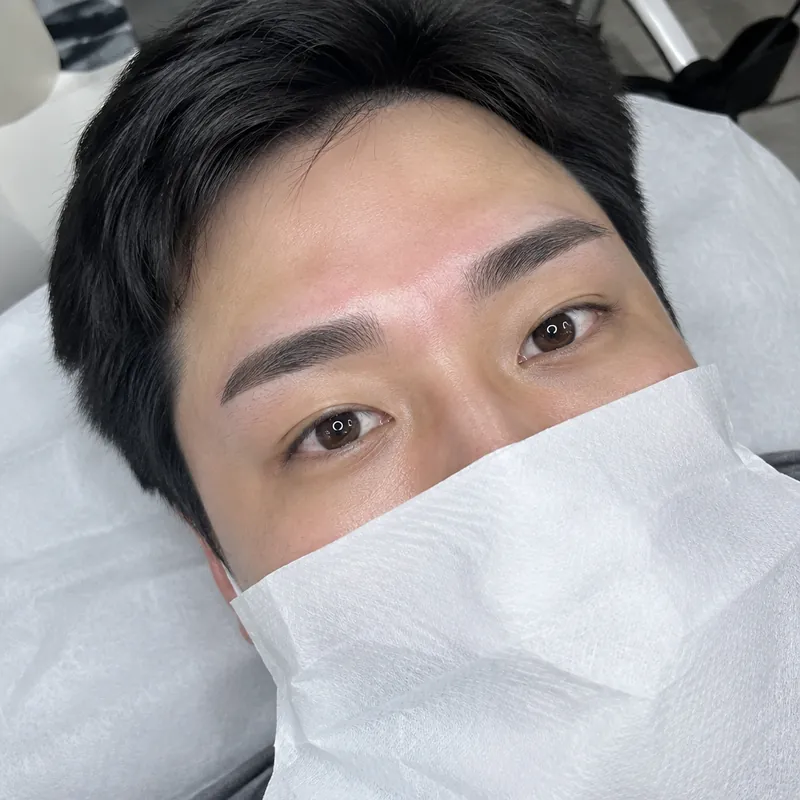고운동 남자눈썹 시술 예시 이미지
