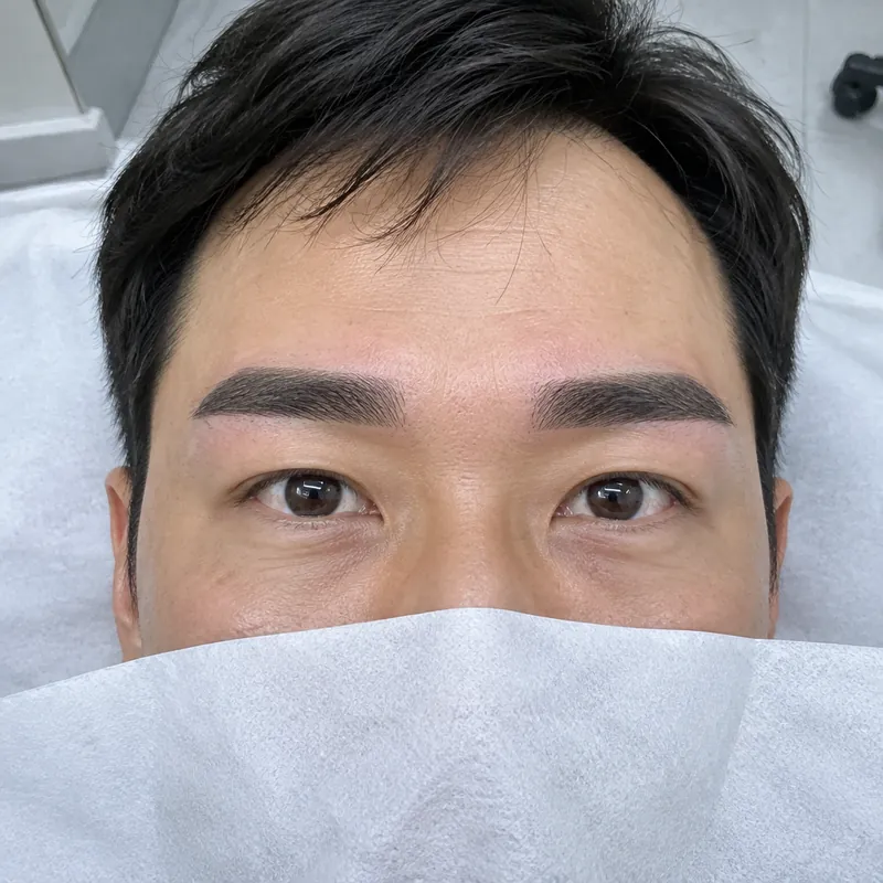 세종동 남자눈썹 시술 예시 이미지
